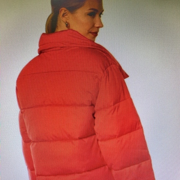 Avec Les Filles Envelope Collar Puffer Coat Water Resistant Mock Neck Large‎ NEW - Picture 12 of 14